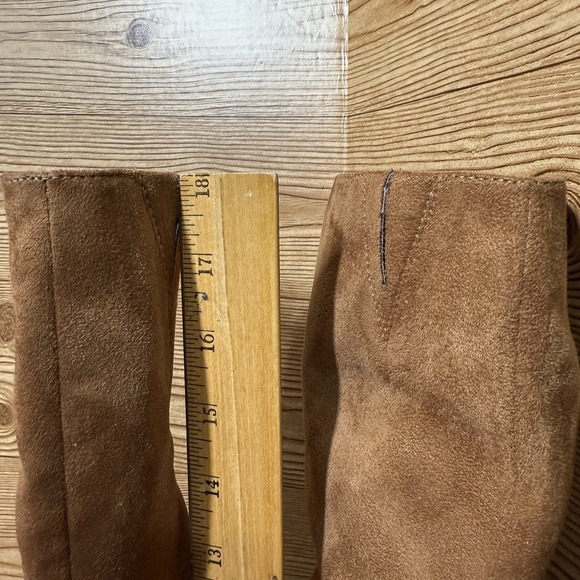 Universal Thread Kendra Boots Sz 7.5 Kitten Heel 18" Tall Dress Chestnut Brown - Picture 6 of 13